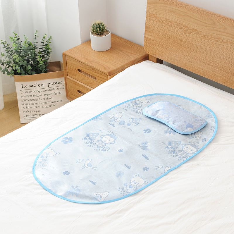 New Portable Crib Breathable Folding Newborns Care Bedding Set with Mosquito Net Basket Pillow Cotton Sleeping Cot Baby Nest Bed