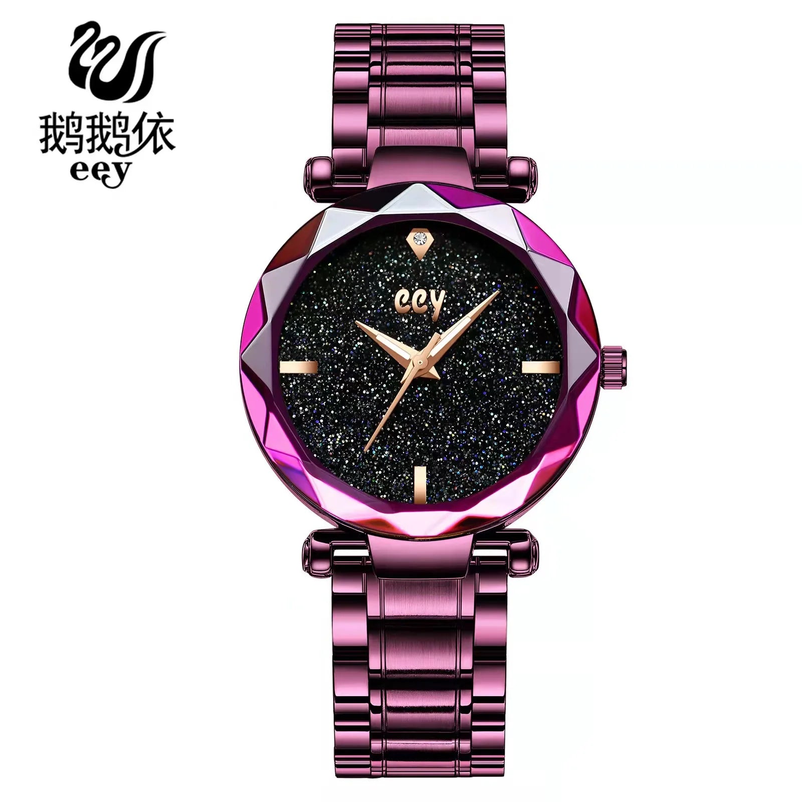 WOKAI high quality large dial men's European style waterproof luminous personality calendar watch boy business clock retro