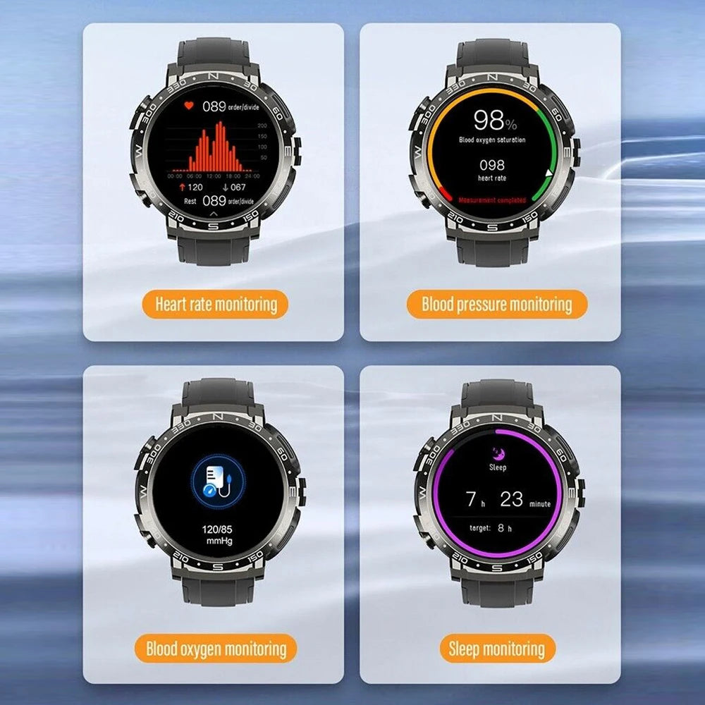 2 In 1 TWS Earphones Smart Watch Waterproof Wireless Bluetooth Dual Headset Call Health Blood Pressure Sports Music Smartwatch