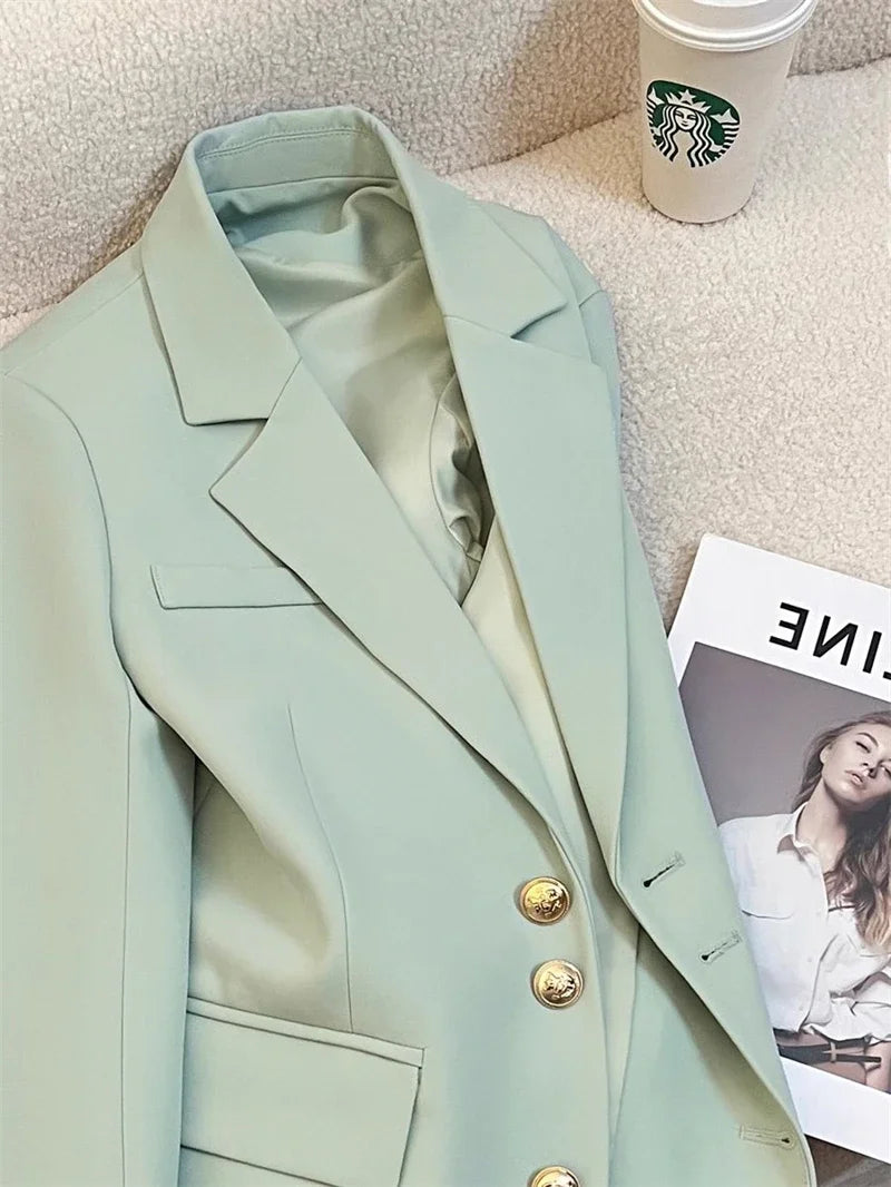 Women's Blazer Coat Spring Autumn Korean Version Leisure Ladies Suit Jacket Design Sense Korean Version Female Suit Top