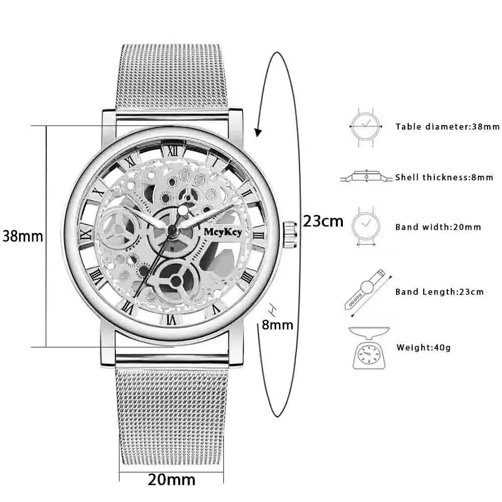 2025 New Fashion Women Gold Luxury Casual Quartz Watch Metal Mesh Stainless Steel Watches Relogio Feminino Ladies Wrist Watches