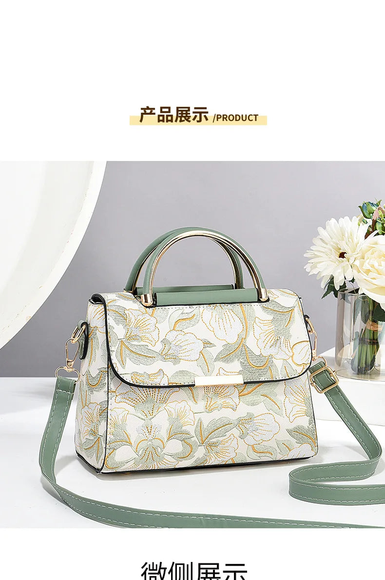 New Women's bags 2025 fashion trend design stripe hit color handbag shoulder bag messenger bag Korean style bag