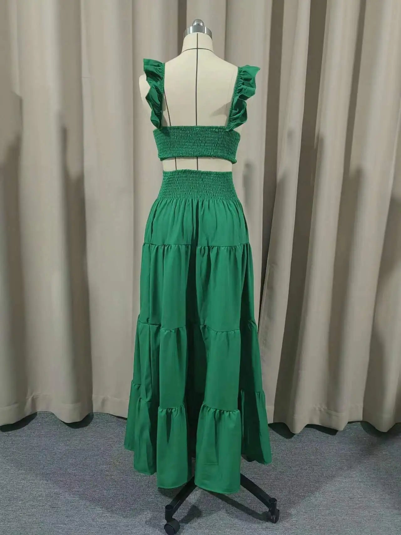 Skirt Y2k Two Piece Set Womans Clothing New 2024 Spring/Summer Elegant Sexy Collage Sleeveless Top and Longuette Suits Female