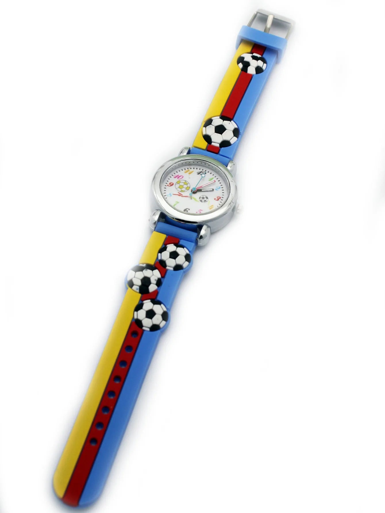 New Fashion Color Cartoon Football Students Children Watch Quartz Watch Sports Wrist Watch Kids Gift