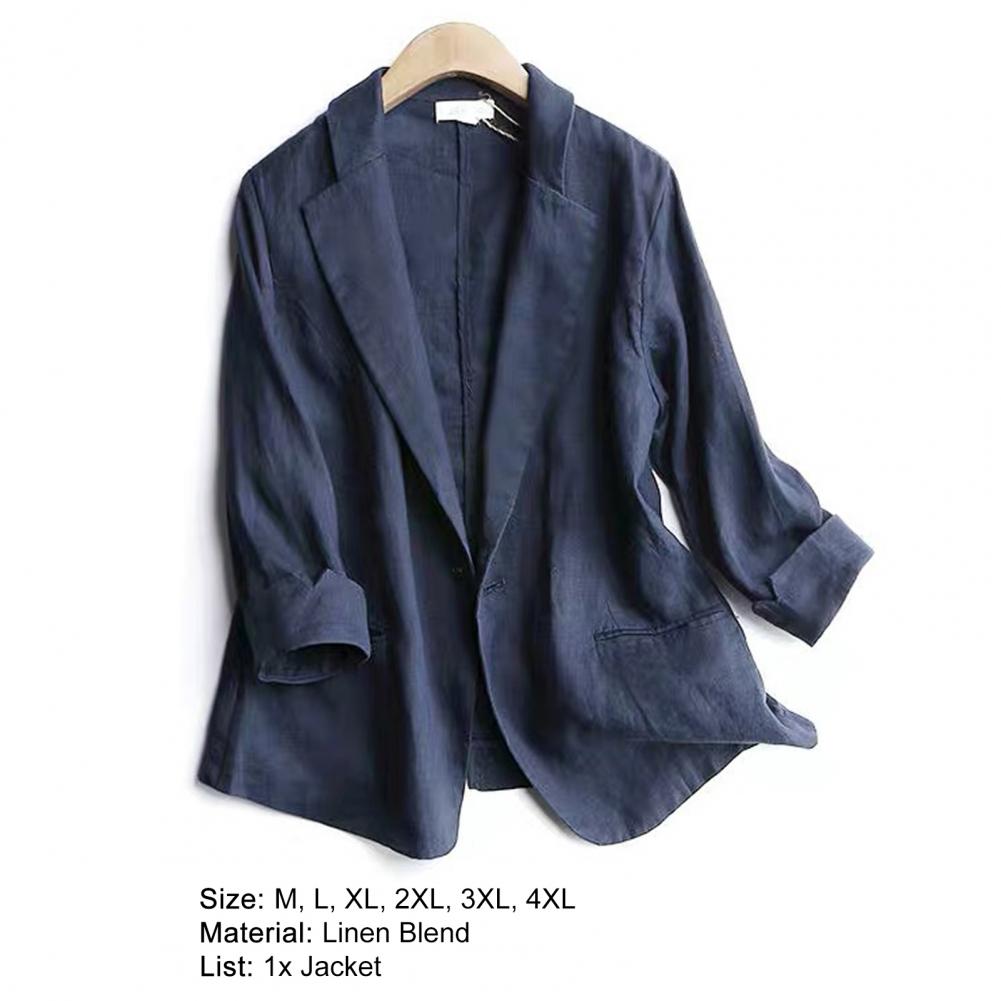 Women Jacket Single Button Women Suit Coat Formal Wear-resistant Lady Suit Coat 여성봄자켓