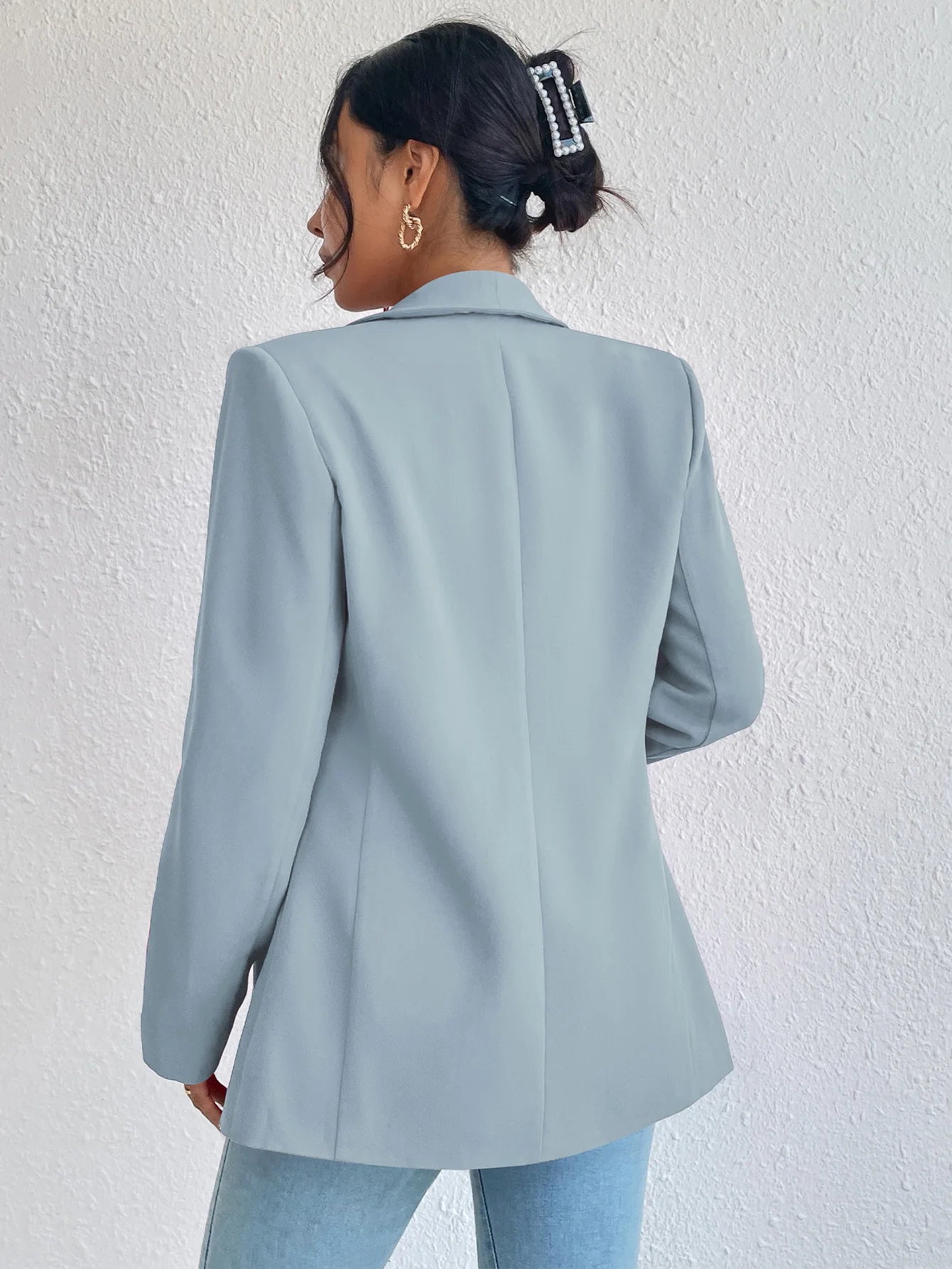 Chic Rose Red Blazers for Women Spring 2023 Casual Coats Black Women's Jacket Suit Basic Slim Summer Blazer Women Jacket Office