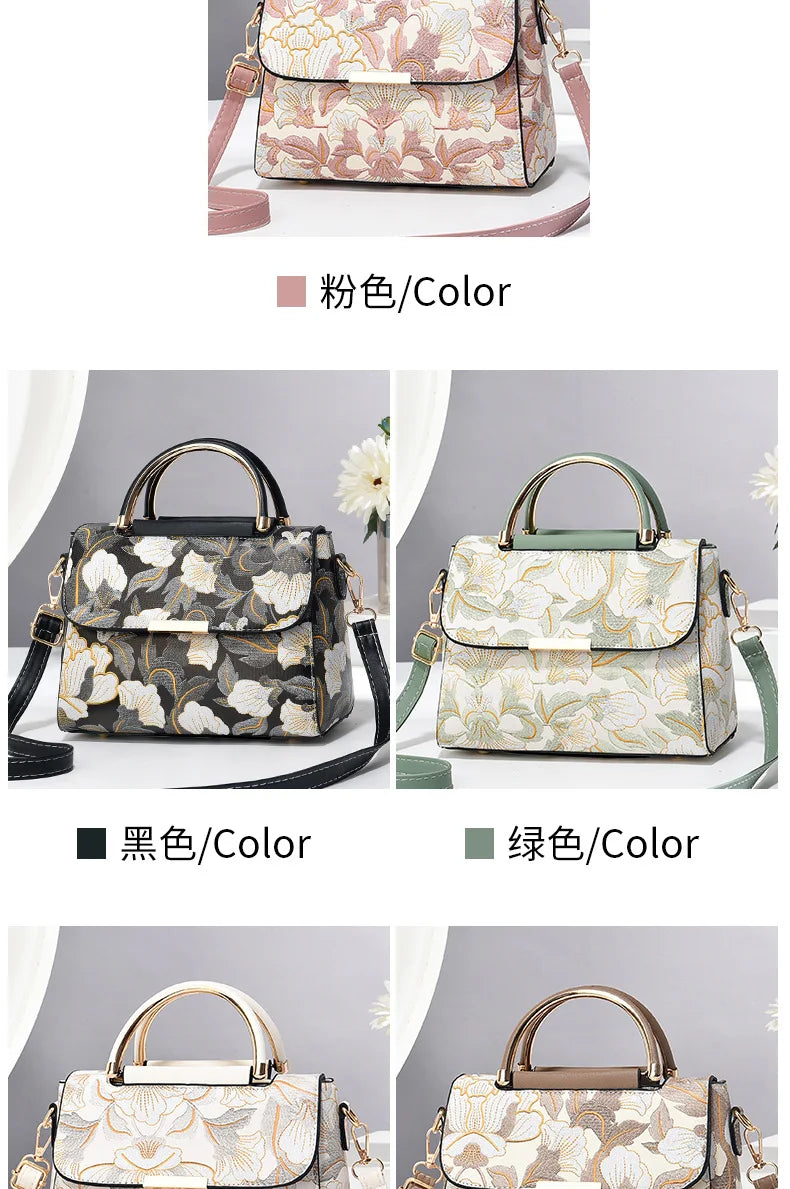 New Women's bags 2025 fashion trend design stripe hit color handbag shoulder bag messenger bag Korean style bag