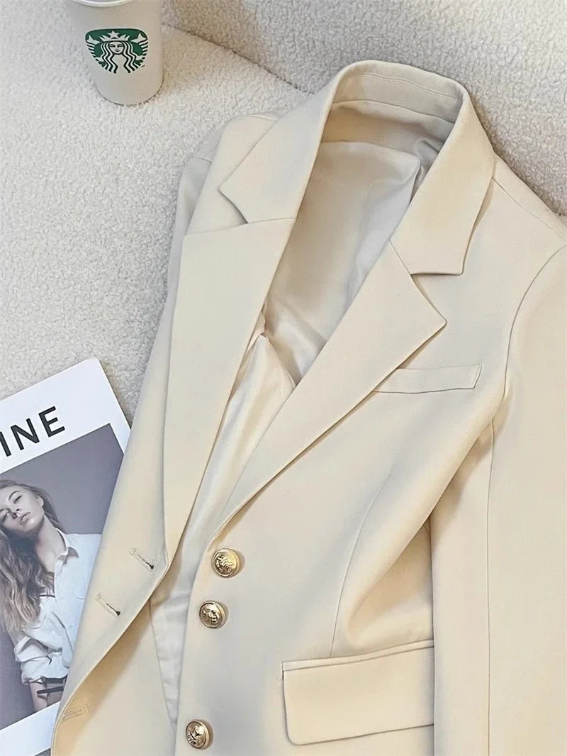 Women's Blazer Coat Spring Autumn Korean Version Leisure Ladies Suit Jacket Design Sense Korean Version Female Suit Top