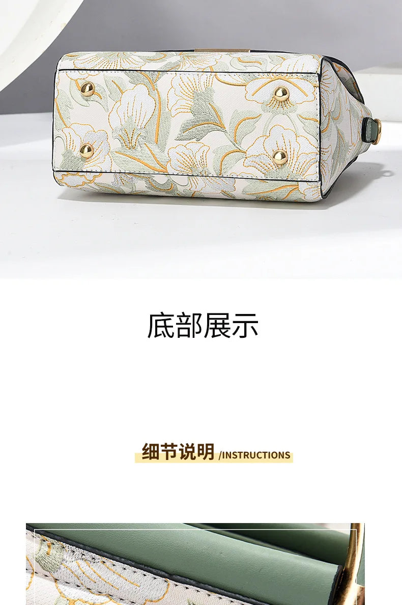 New Women's bags 2025 fashion trend design stripe hit color handbag shoulder bag messenger bag Korean style bag