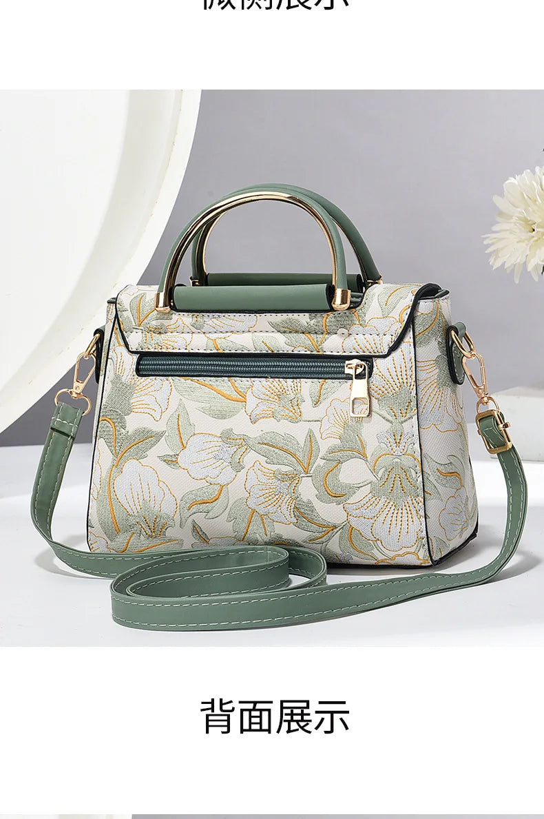 New Women's bags 2025 fashion trend design stripe hit color handbag shoulder bag messenger bag Korean style bag