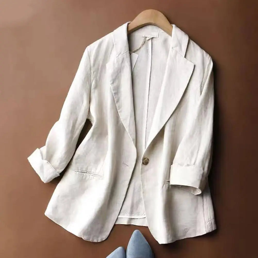 Women Jacket Single Button Women Suit Coat Formal Wear-resistant Lady Suit Coat 여성봄자켓