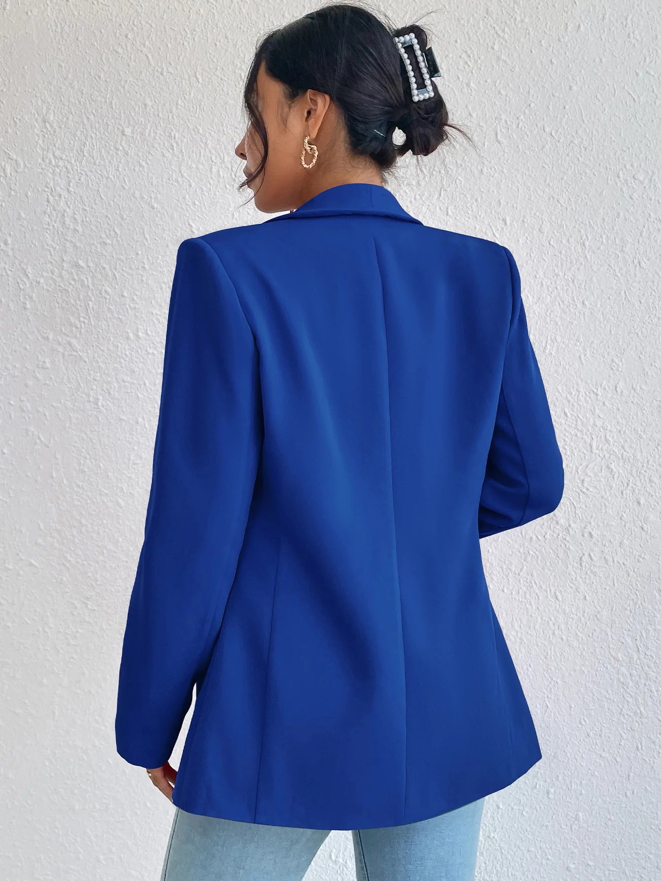 Chic Rose Red Blazers for Women Spring 2023 Casual Coats Black Women's Jacket Suit Basic Slim Summer Blazer Women Jacket Office
