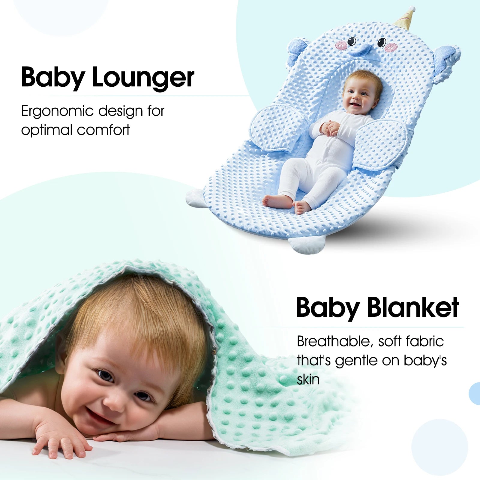 Crib in bed anti-vomiting milk anti-fall Easy to clean and carry Womb design 360° baby protection Let the baby sleep soundly