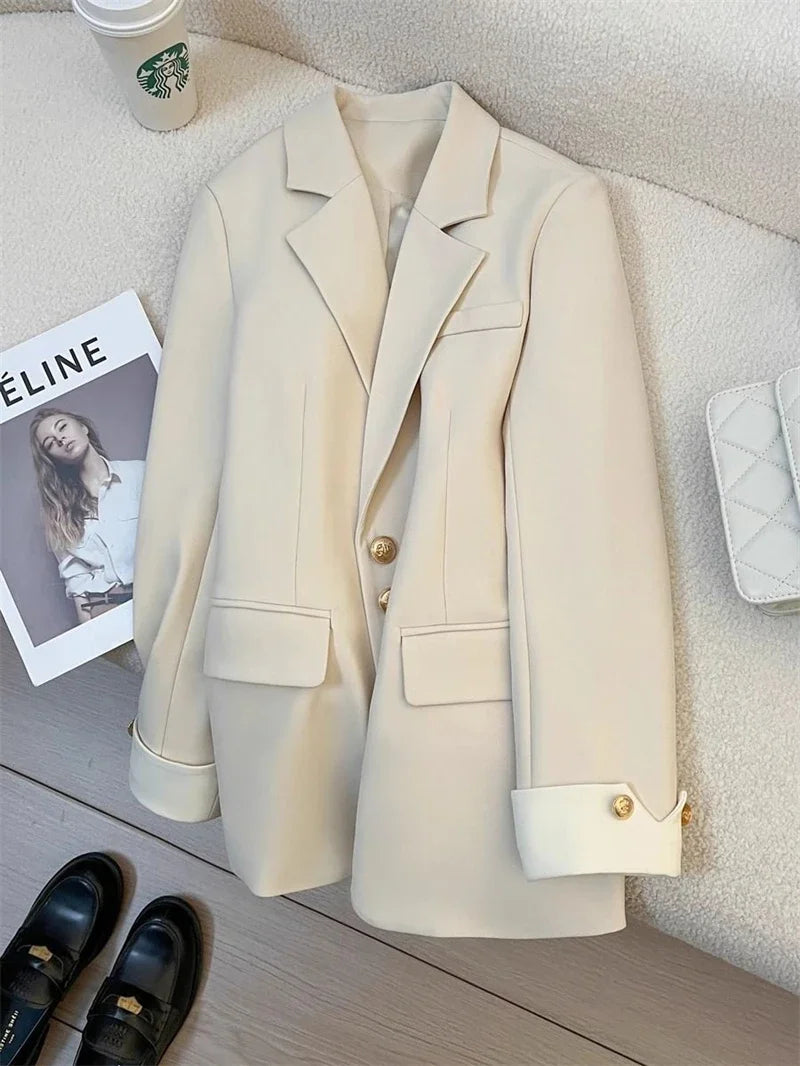 Women's Blazer Coat Spring Autumn Korean Version Leisure Ladies Suit Jacket Design Sense Korean Version Female Suit Top