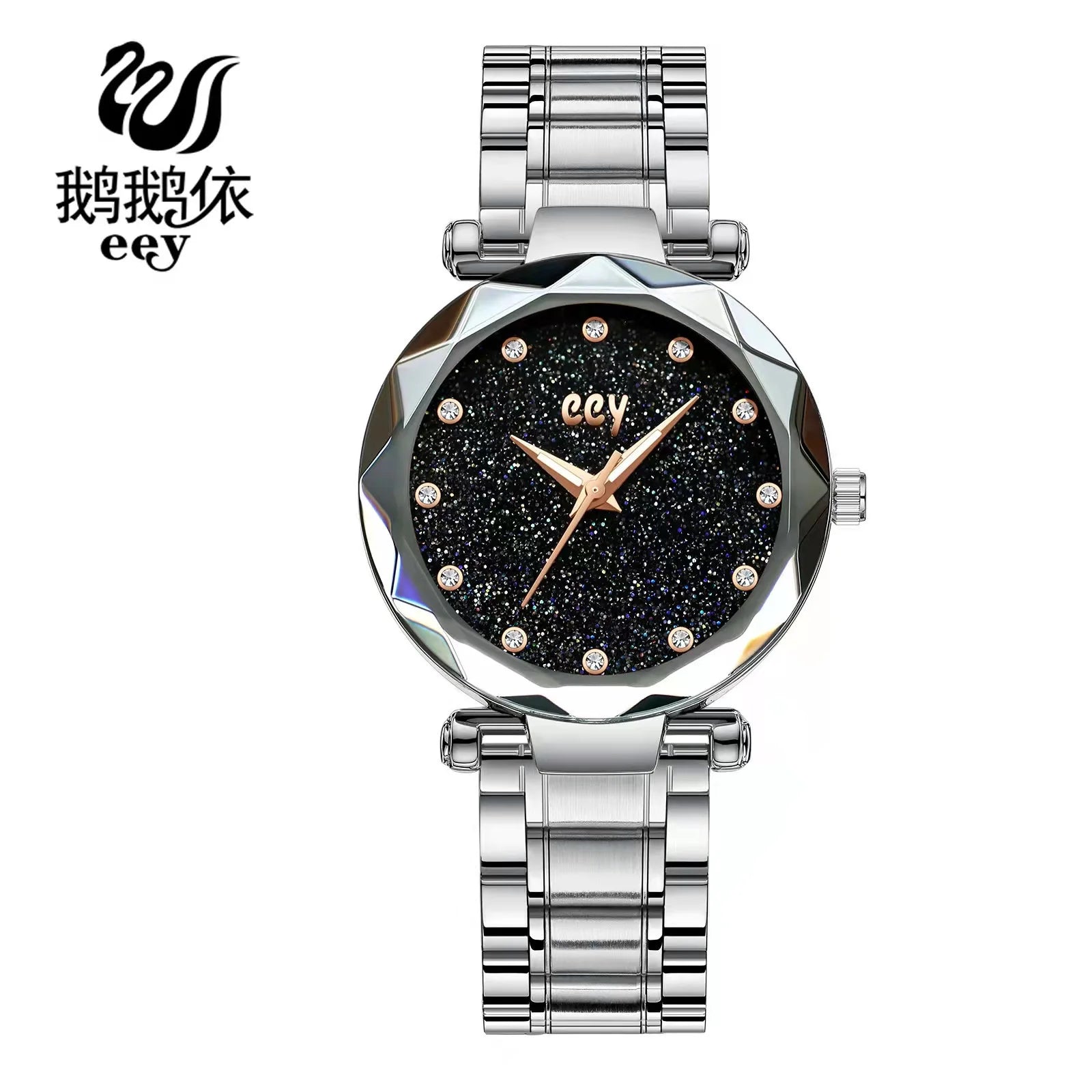 WOKAI high quality large dial men's European style waterproof luminous personality calendar watch boy business clock retro