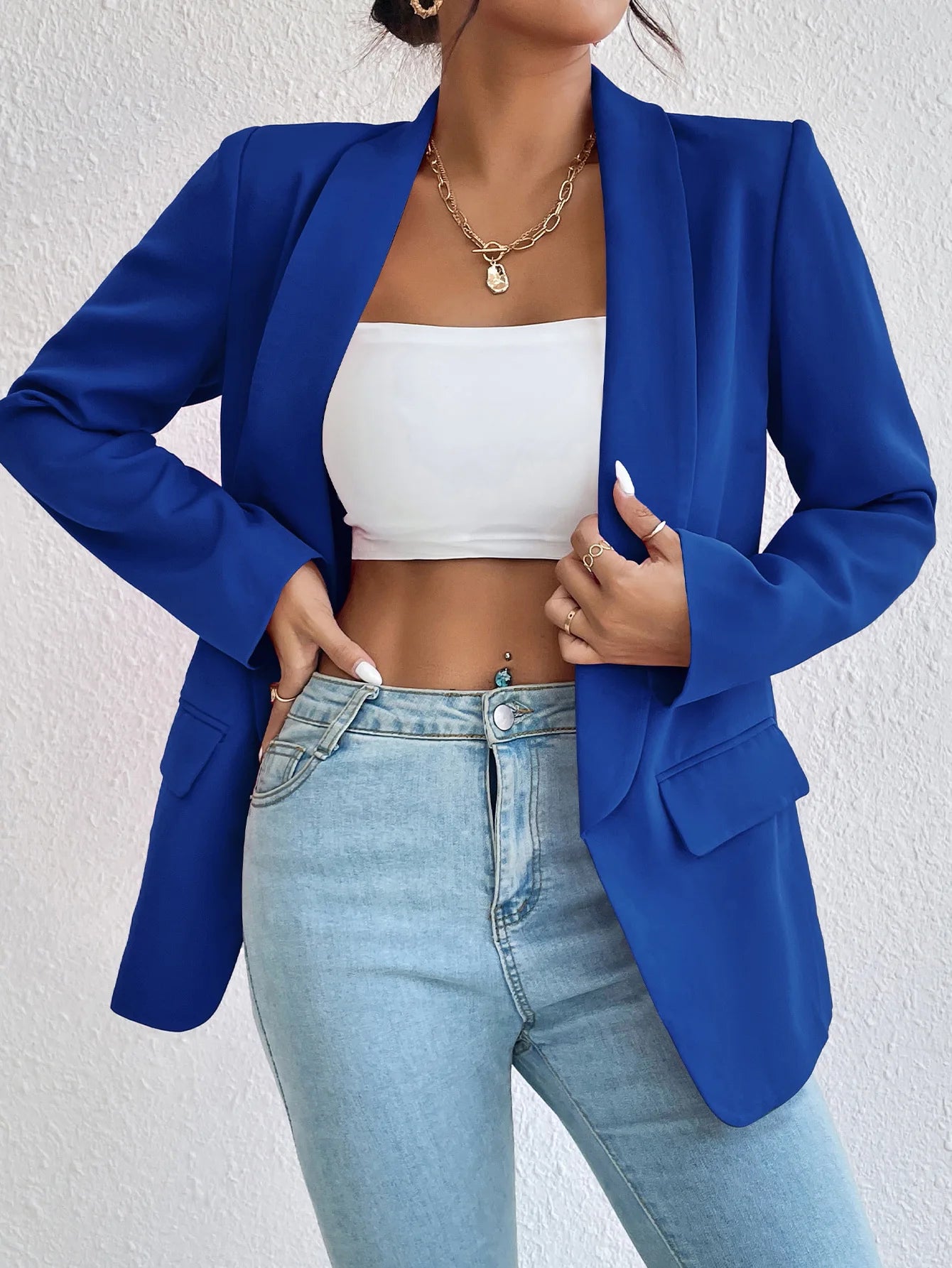 Chic Rose Red Blazers for Women Spring 2023 Casual Coats Black Women's Jacket Suit Basic Slim Summer Blazer Women Jacket Office