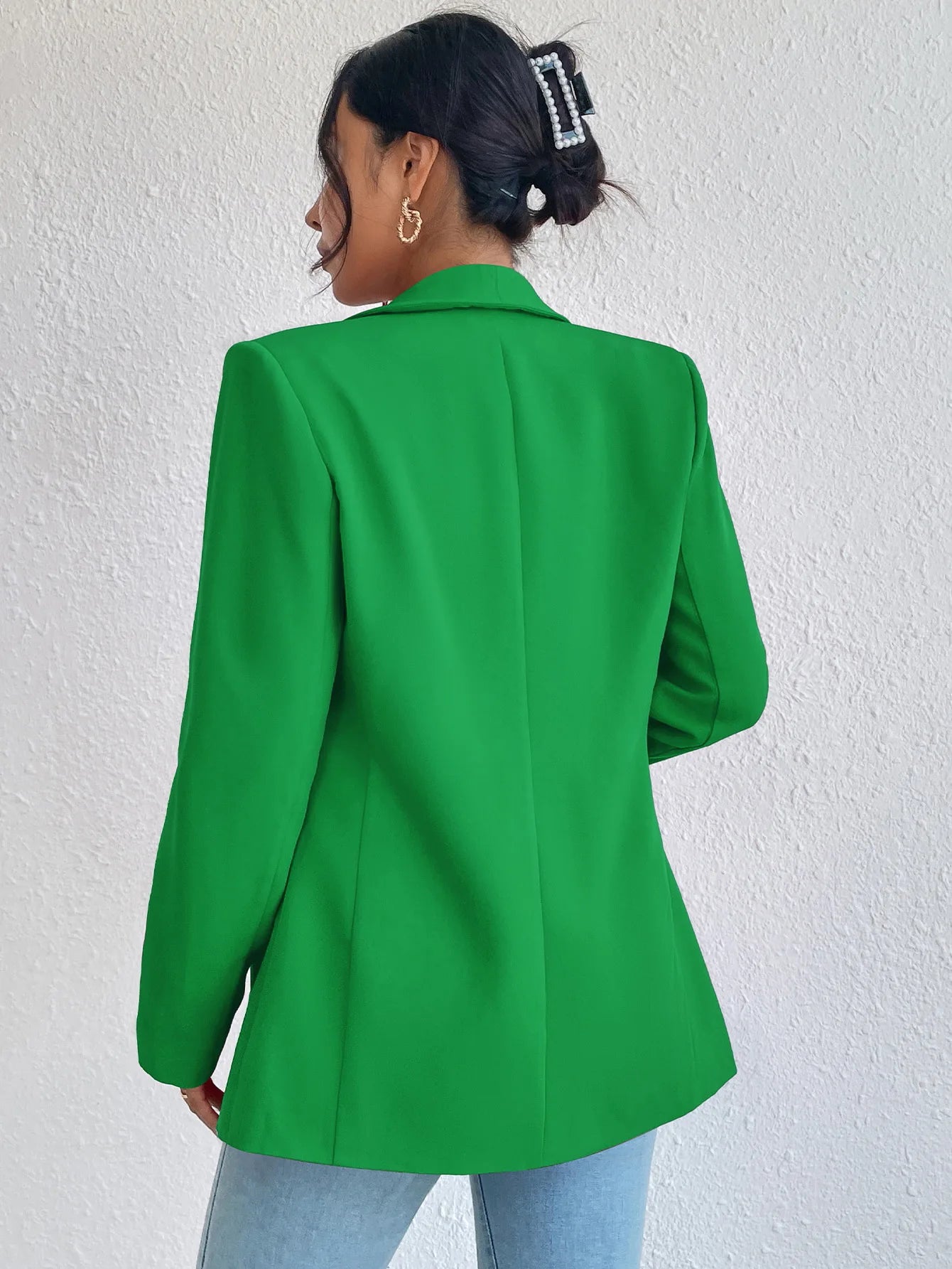 Chic Rose Red Blazers for Women Spring 2023 Casual Coats Black Women's Jacket Suit Basic Slim Summer Blazer Women Jacket Office