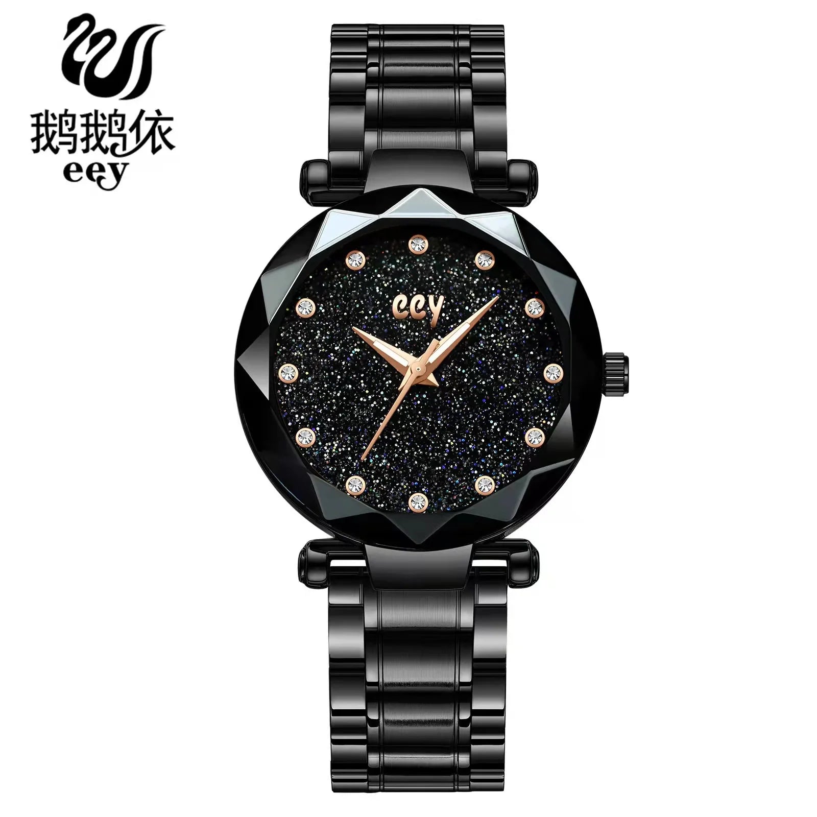 WOKAI high quality large dial men's European style waterproof luminous personality calendar watch boy business clock retro
