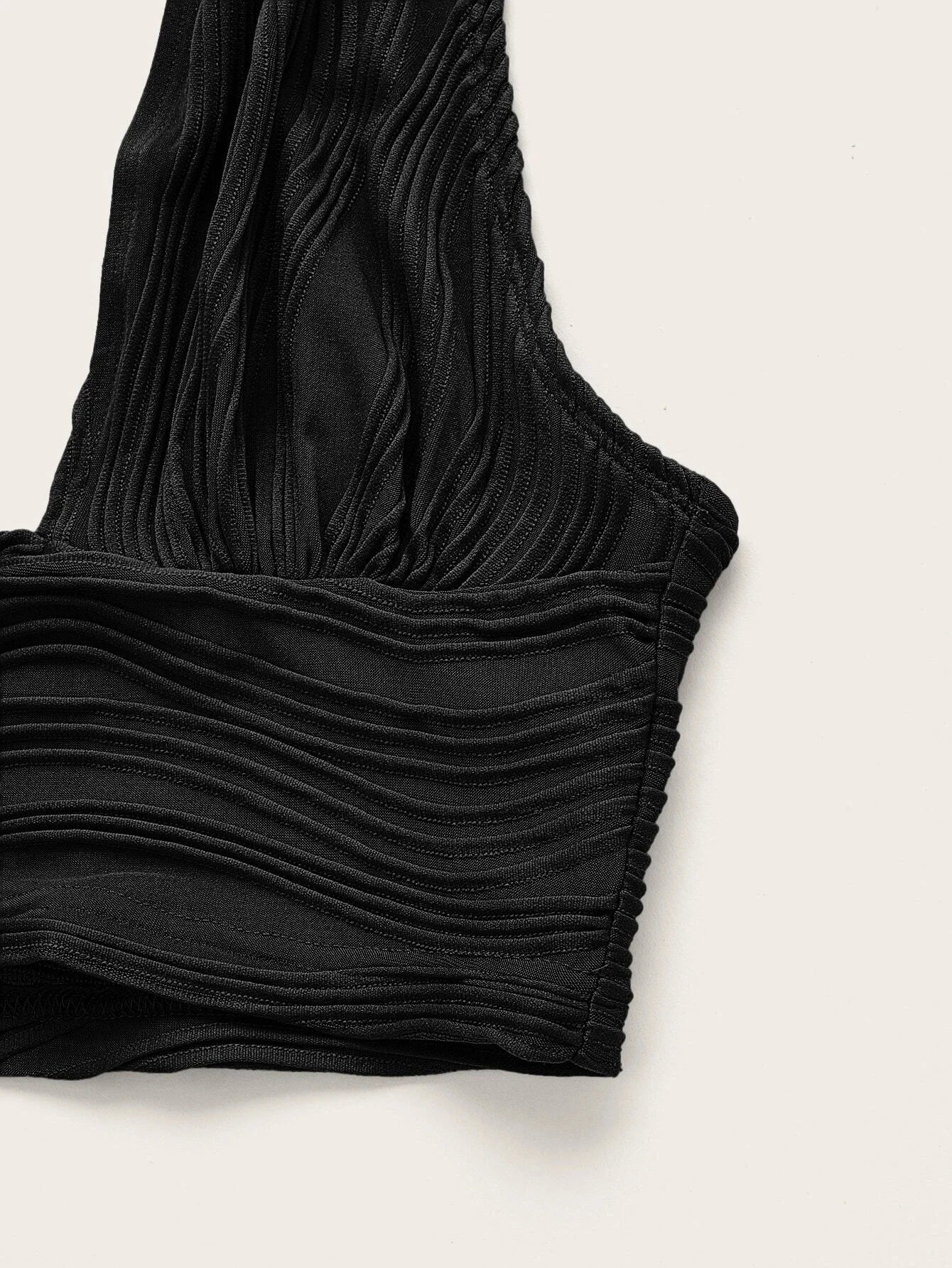 Sexy Solid Backless Crop Halter Top Women Summer 2024 Y2K Clothes Grunge High Street Style Club Sleeveless Cami Top Streetwear