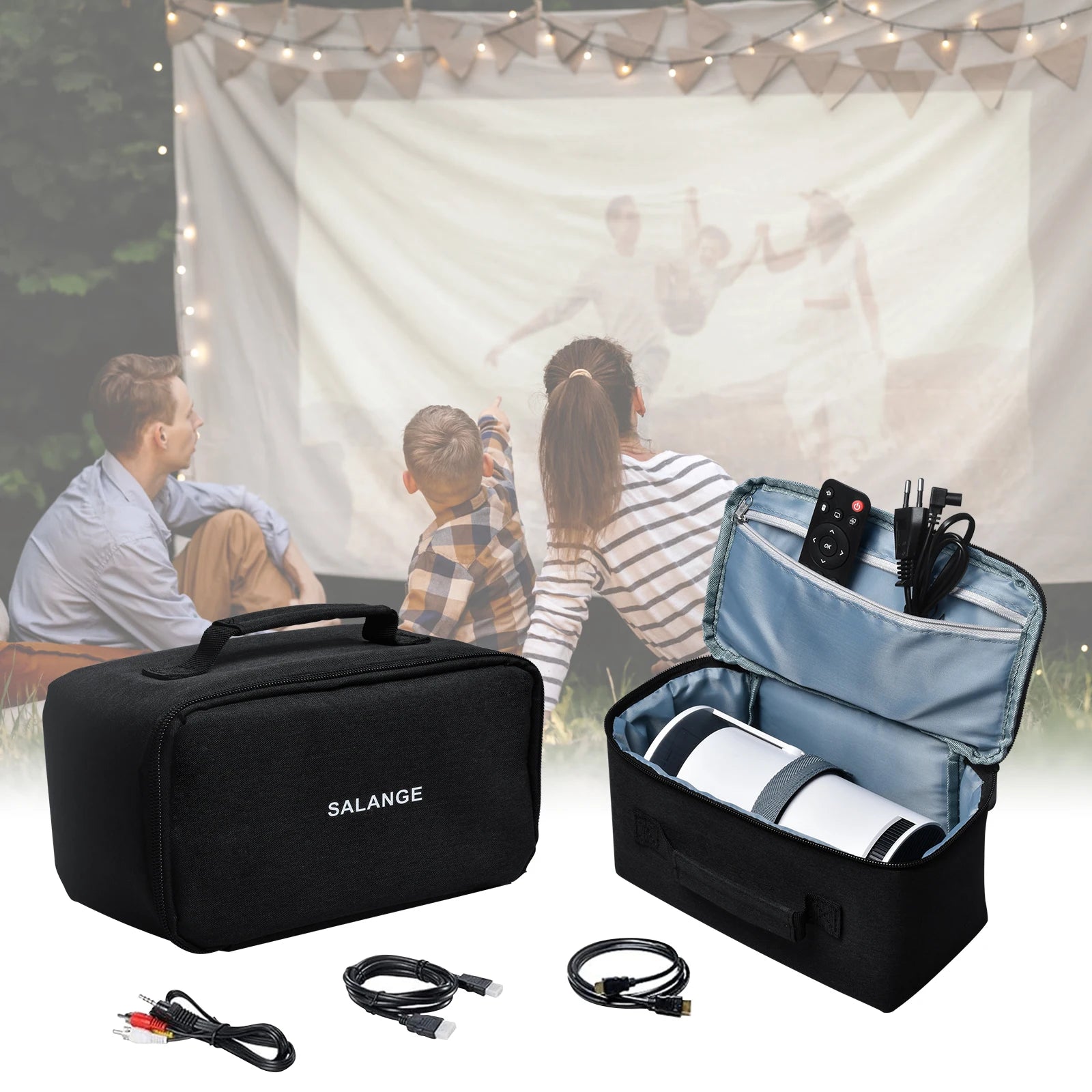 Salange Storage Case Travel Carry Projector Bag for Magcubic HY300 Protector Carrying Bags for HY320 Projector