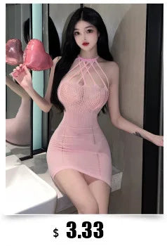2023 Sexy Spicy Girl Bold Hollow Out Elegant Fashion Gentle Skirt Set Short Long Sleeve Top High Waist Skirt Set Female AIWB