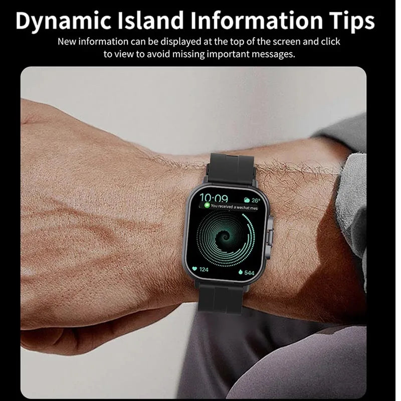 D8 Pro Smart Watch Large Screen With Earbuds TWS 2 In 1 Wireless Bluetooth Noise Earphones NFC Headset Music Sports Smartwatch