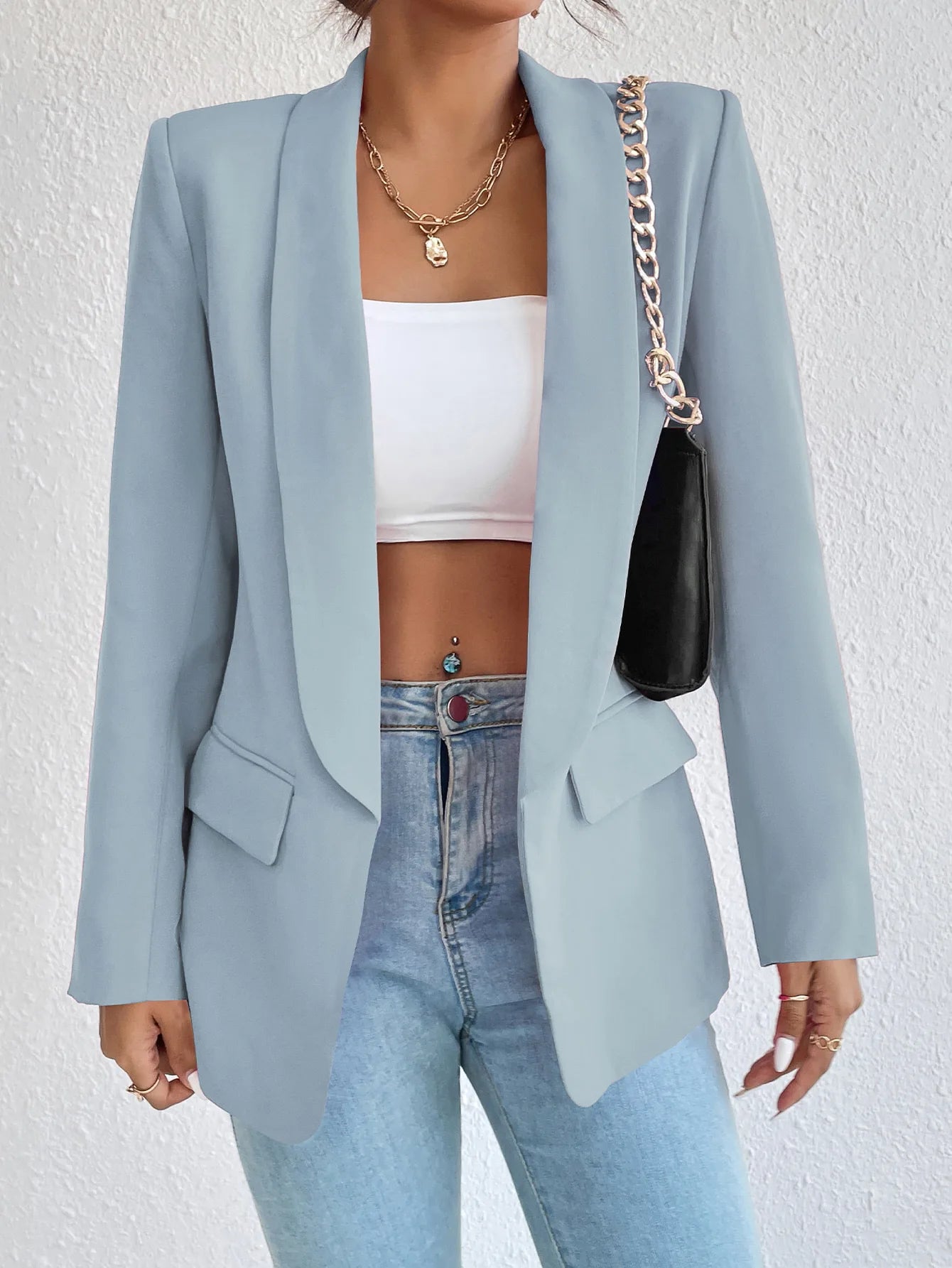 Chic Rose Red Blazers for Women Spring 2023 Casual Coats Black Women's Jacket Suit Basic Slim Summer Blazer Women Jacket Office