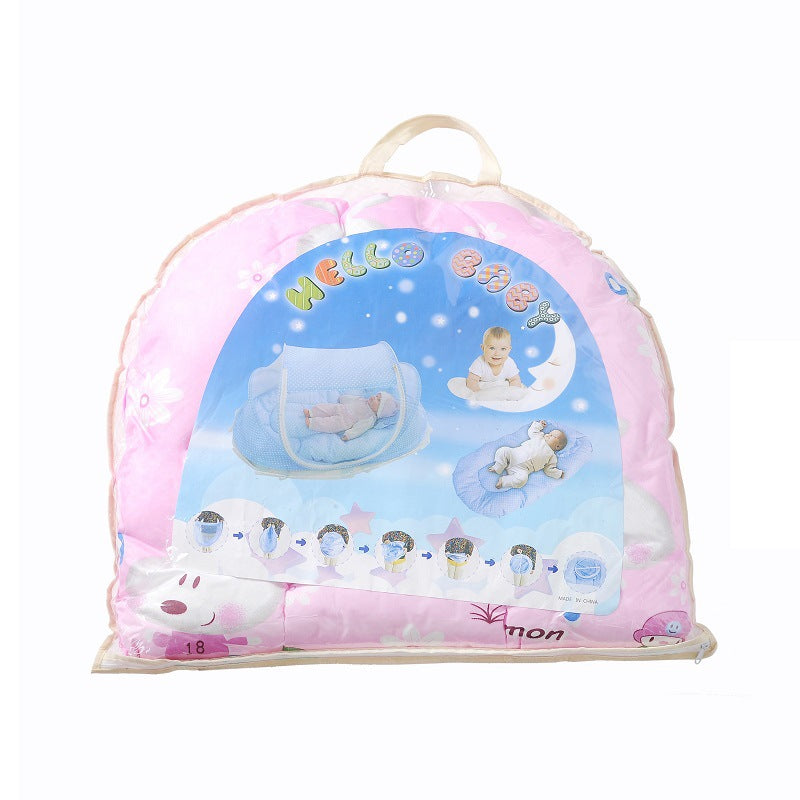 Baby Bed Mosquito Net Portable Foldable Baby Crib Netting Polyester Newborn for Summer Travel Netting Play Tent Children Bedding
