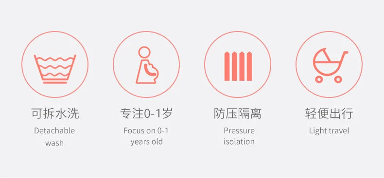 New Infant Cotton Cradle Crib Newborn Basket Bassinet Newborn Bed Portable Baby Nest for Boys Girls Travel Bag Cot Cushion Gift