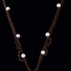 Fashion Movie Charm Moana Ocean Rope Chain Necklaces Blue Stone Pendants Leather Suede Choker Jewelry Gifts