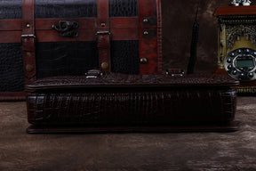 ourui new arrival new  crocodile bag  male   briefcase  brown men handbag men bag