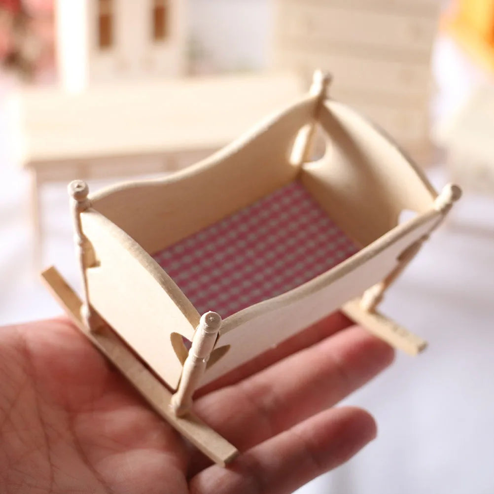 Wooden Baby Cradle Cribs Crib Cradles And Dollhouse Beds