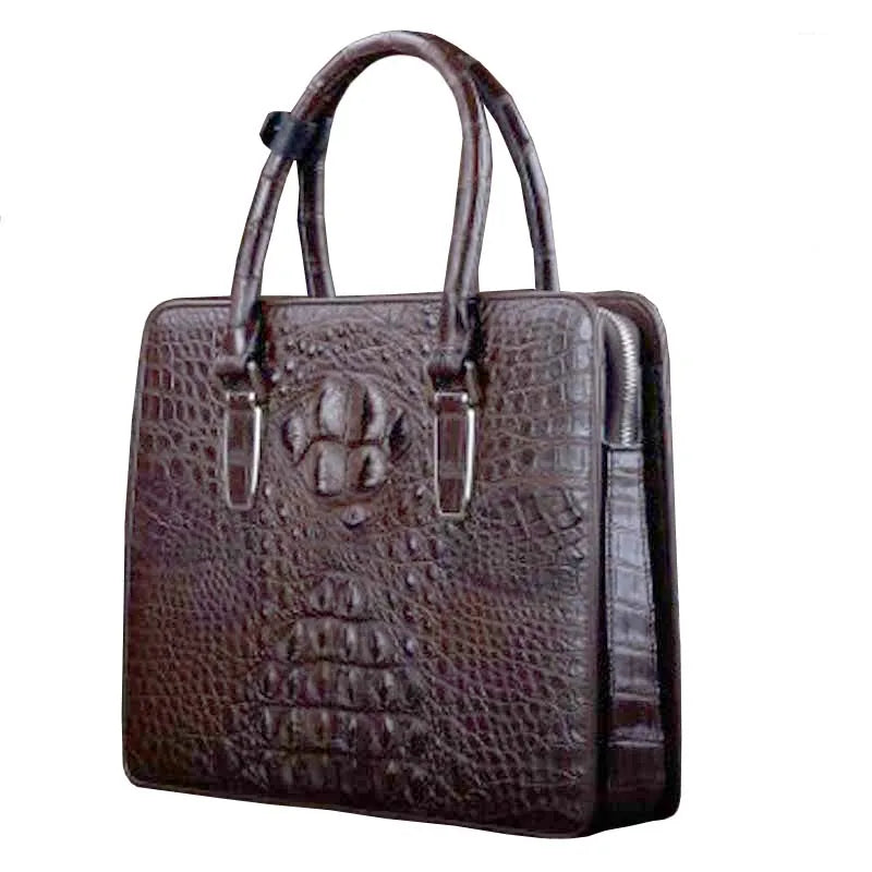 ourui new arrival new  crocodile bag  male   briefcase  brown men handbag men bag