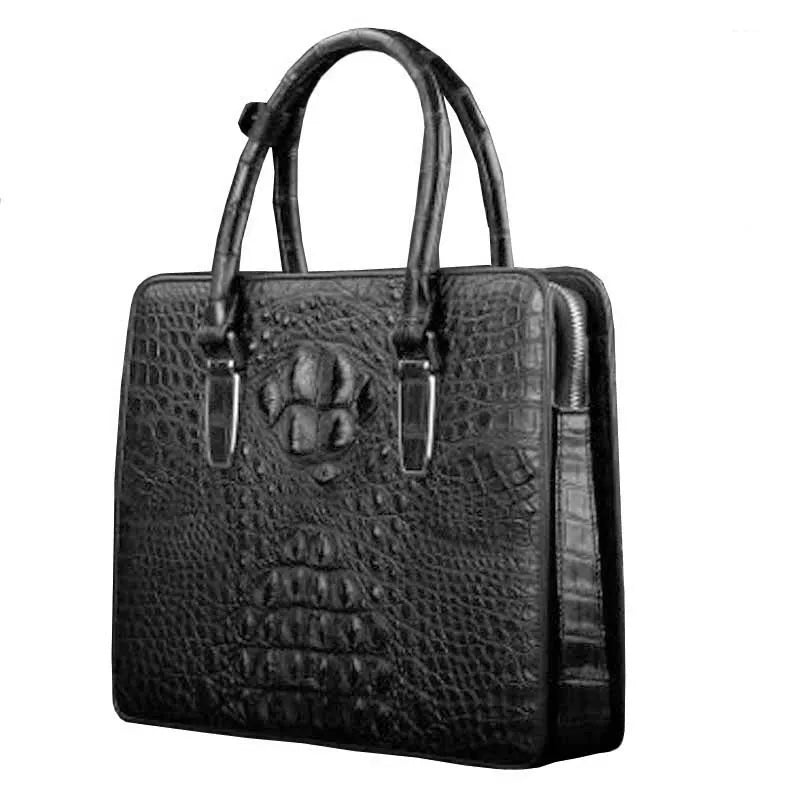 ourui new arrival new  crocodile bag  male   briefcase  brown men handbag men bag