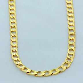 24K Gold Color Filled 10mm 50-75cm Men Figaro Hip Hop Gold Necklace Chains Male Boys High Quality Jewelry Gift
