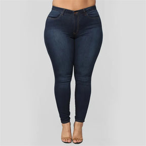 Plus size jeans XL-5XL women's high waist skinny denim jeans casual high stretch pencil pants drop shipping 2020 new arrival