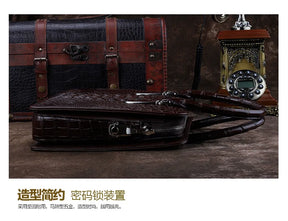ourui new arrival new  crocodile bag  male   briefcase  brown men handbag men bag