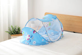 New Portable Crib Breathable Folding Newborns Care Bedding Set with Mosquito Net Basket Pillow Cotton Sleeping Cot Baby Nest Bed