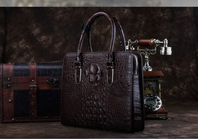 ourui new arrival new  crocodile bag  male   briefcase  brown men handbag men bag