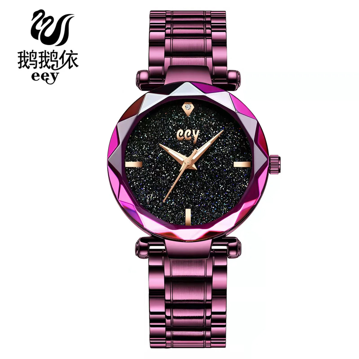 WOKAI high quality large dial men's European style waterproof luminous personality calendar watch boy business clock retro