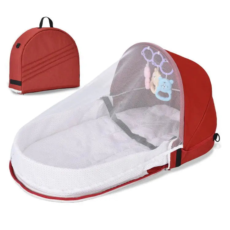 Portable Baby Bed Infant Travel Crib Multi-function Bebe Bed Newborn Crib with Mosquito Net Baby Travel Cot Cribs for Baby Nest