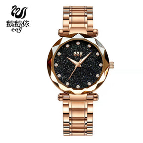 WOKAI high quality large dial men's European style waterproof luminous personality calendar watch boy business clock retro