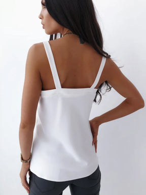 Women V Neck Sleeveless Slim Loose Vests Summer Female Solid Color Beach Tank Tops HY-W190683