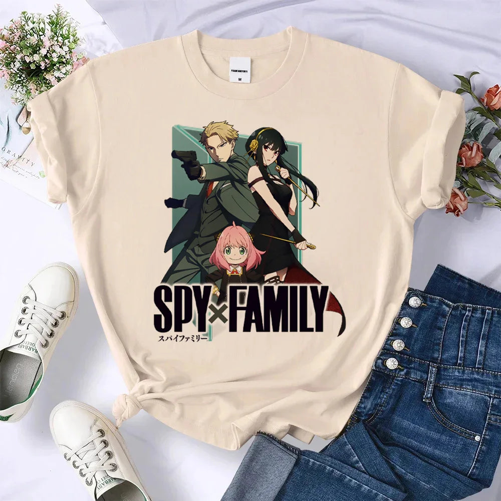 Anya tshirt women Japanese graphic tee t shirt female harajuku clothing