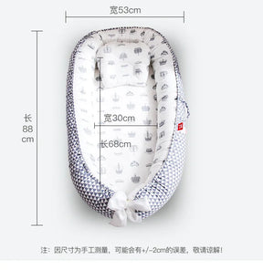 Infant Newborn Baby Lounger Portable Baby Nest Bed for Girls Boys Cotton Crib Toddler Bed Baby Nursery Carrycot Co Sleeper Bed