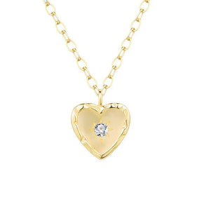 Fashionable 925 Sterling Silver Gold-plated David of Hexagram Necklace Diamond-embedded Simple All-match Design Pendant