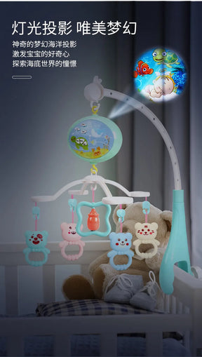 Baby Crib Mobiles Rattles Music Educational Toys Bed Bell Carousel For Cots Infant Baby Toy 0-12 Months For Newborns Toddler Toy