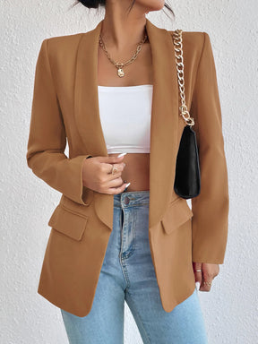 Chic Rose Red Blazers for Women Spring 2023 Casual Coats Black Women's Jacket Suit Basic Slim Summer Blazer Women Jacket Office