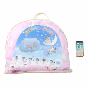New Portable Crib Breathable Folding Newborns Care Bedding Set with Mosquito Net Basket Pillow Cotton Sleeping Cot Baby Nest Bed