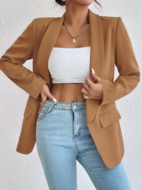 Chic Rose Red Blazers for Women Spring 2023 Casual Coats Black Women's Jacket Suit Basic Slim Summer Blazer Women Jacket Office